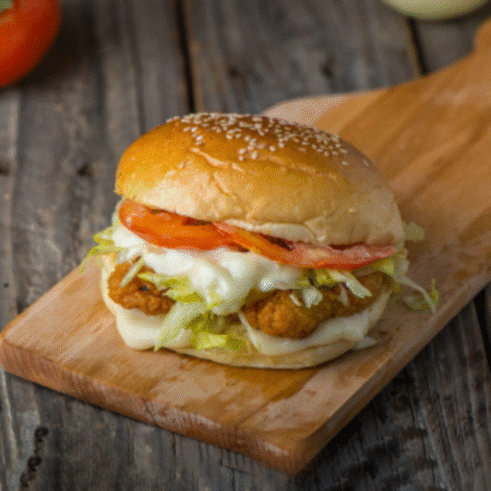 Chicken Boti Burger