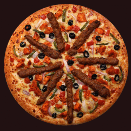 Kabab Cheese Crust Pizza